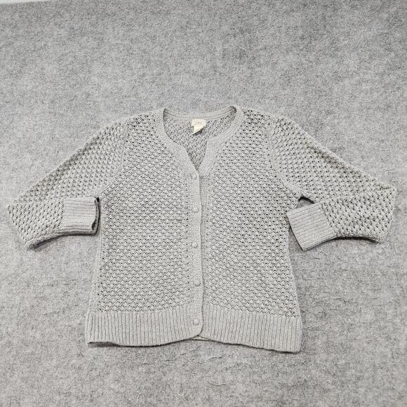 LL Bean Womens XL Wool Nylon Angora Rabbit Hair Knit Cardigan Button Up Sweater - Picture 3 of 12